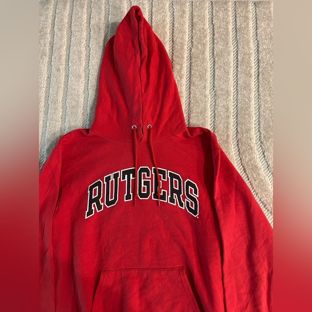 Rutgers University Champion Hoodie Sweatshirt - S - Picture 2 of 9